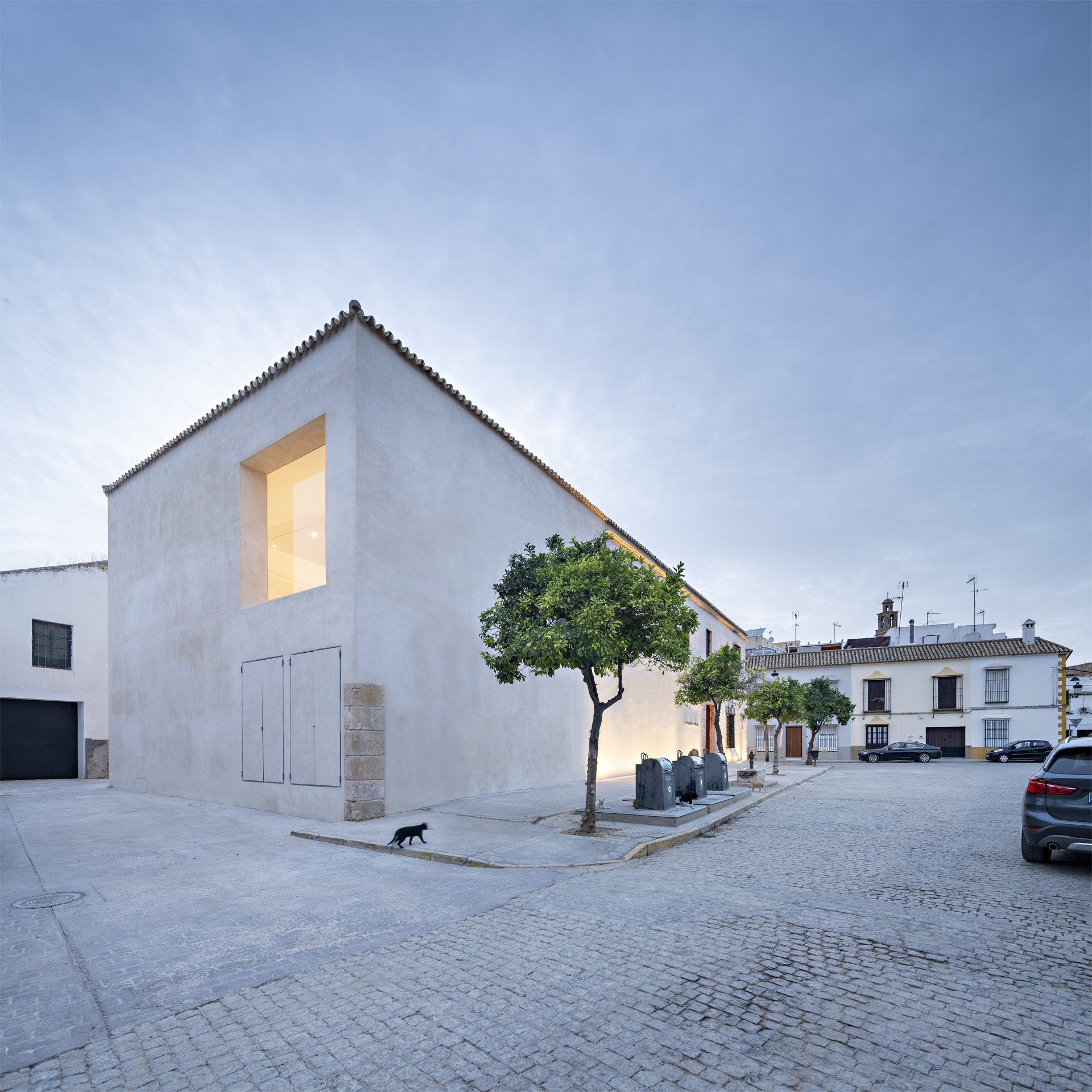 Corner of the restored former prison building