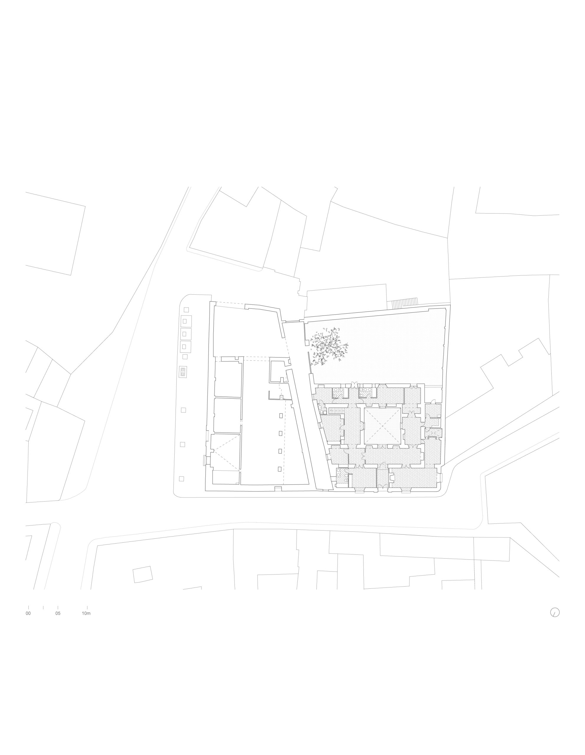 Existing ground-floor plan