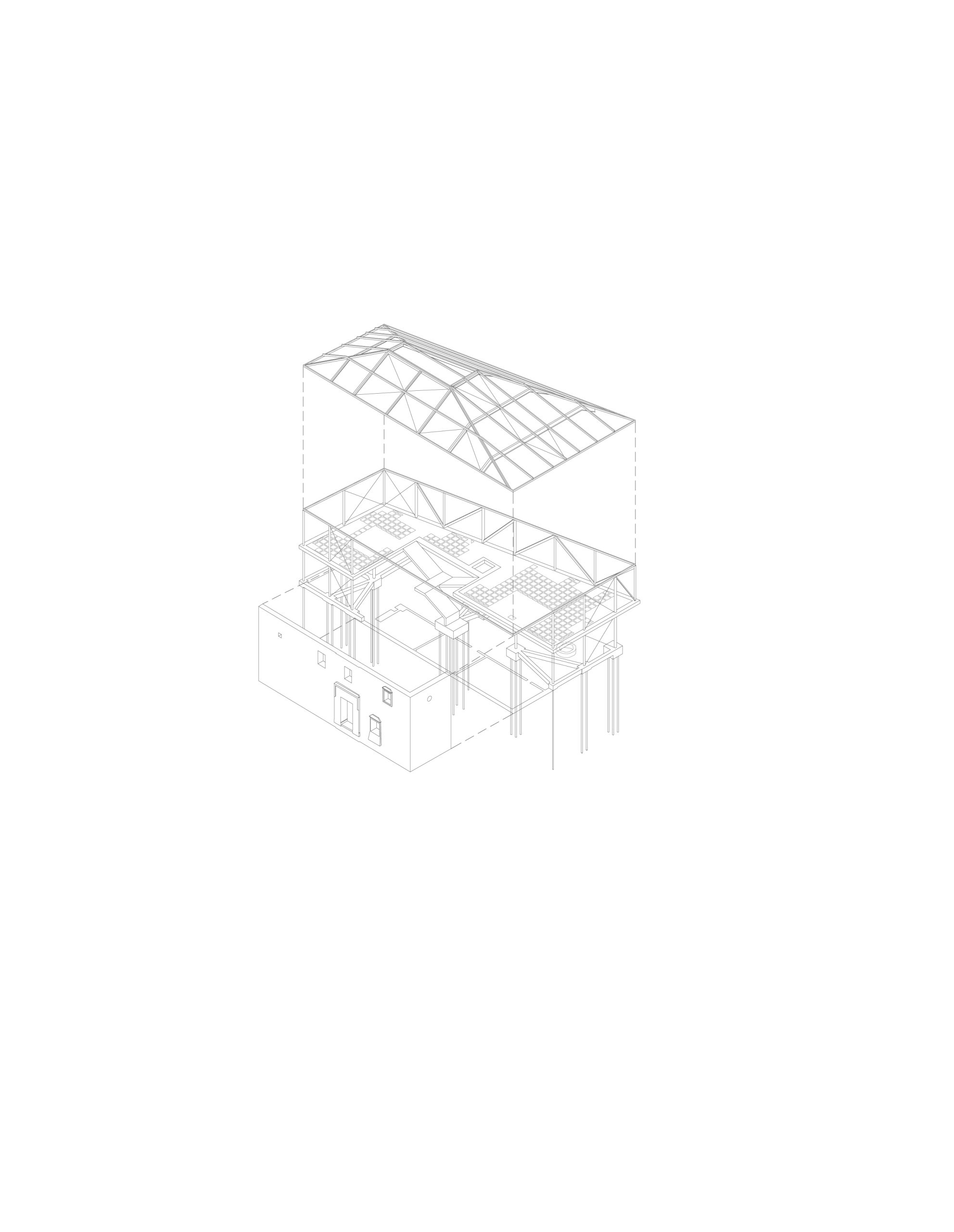Structural axonometric drawing