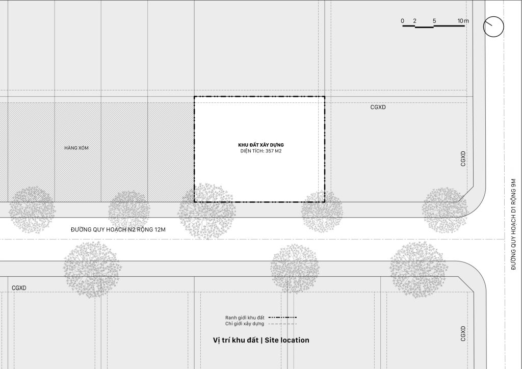 Site plan, House K by HGAA