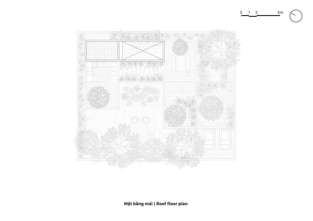 Roof plan, House K by HGAA