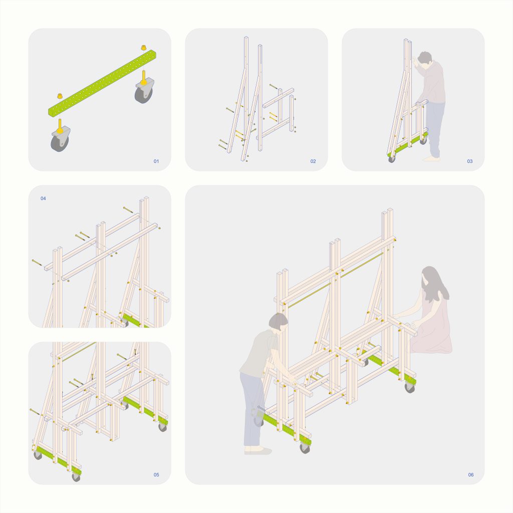 CARES installation assembly drawing, Parts of Common
