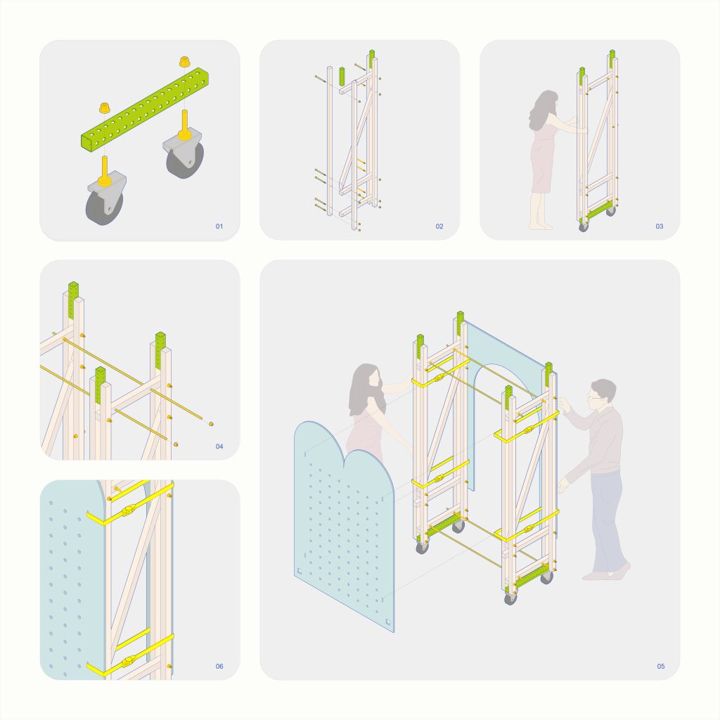 Lavender Hill installation assembly drawing, Parts of Common