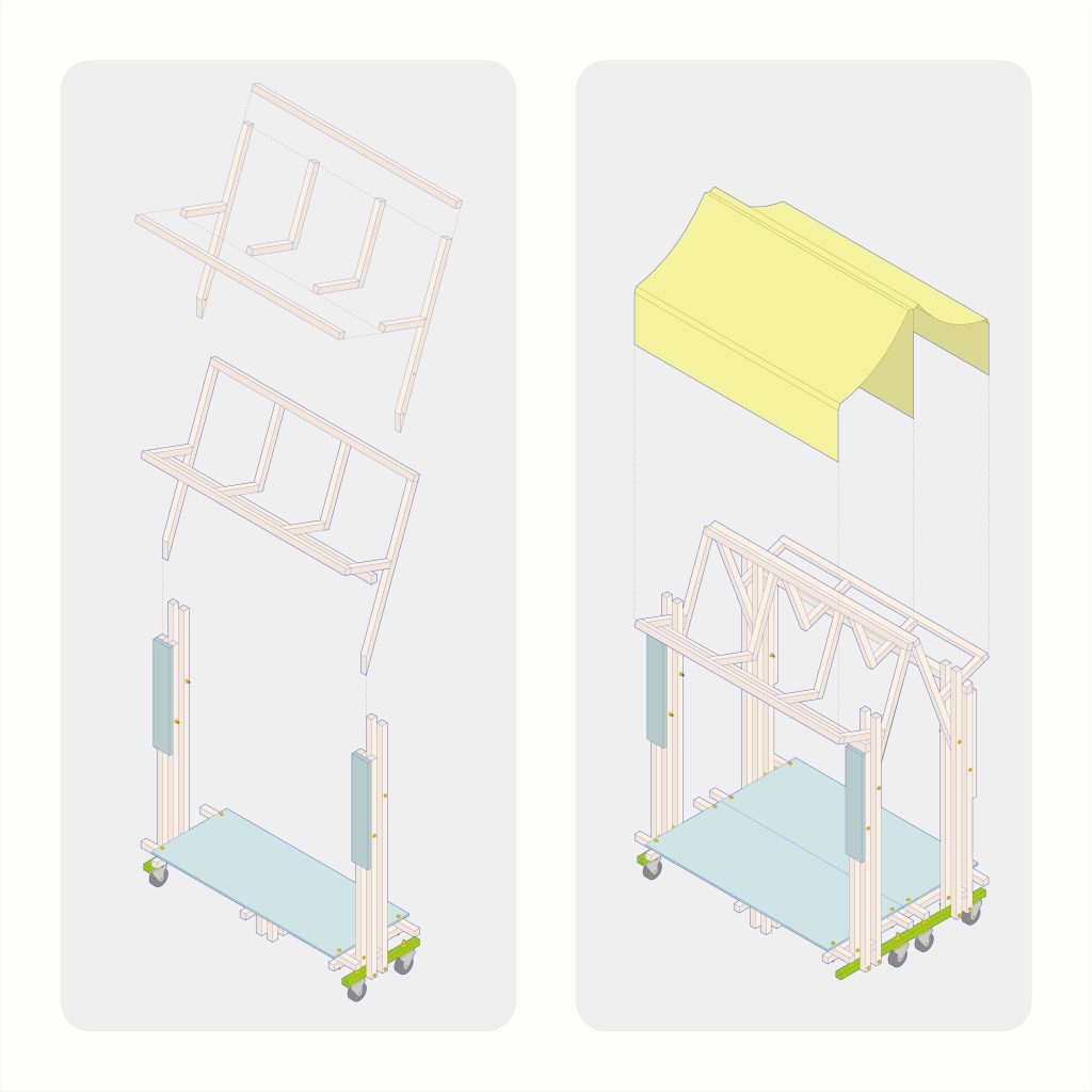 Colorado Nepalese Community pavilion assembly drawing, Parts of Common