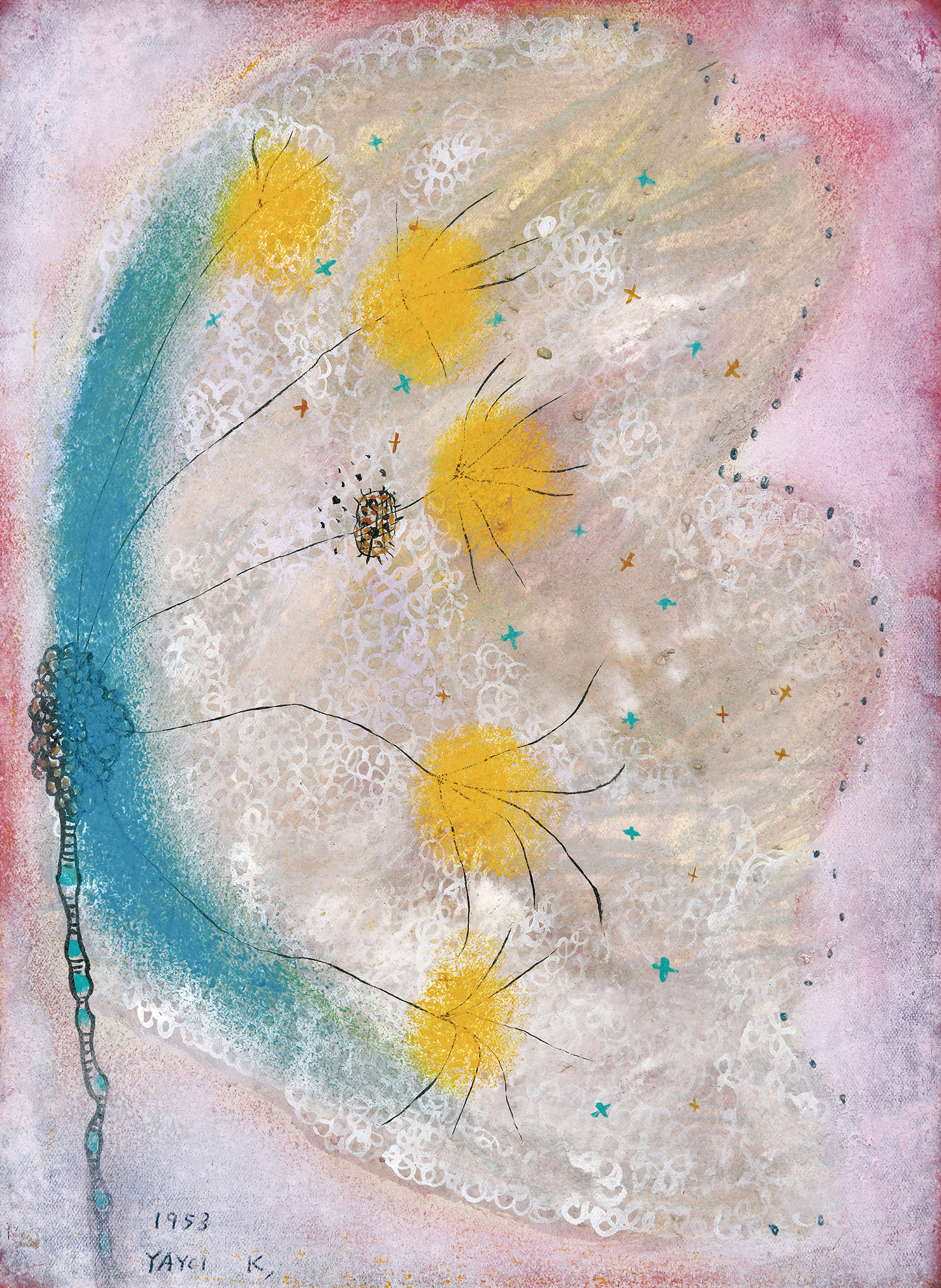 Yayoi Kusama, A Flower #6, 1953. © YAYOI KUSAMA. Private collection (Deposit: YAYOI KUSAMA MUSEUM)