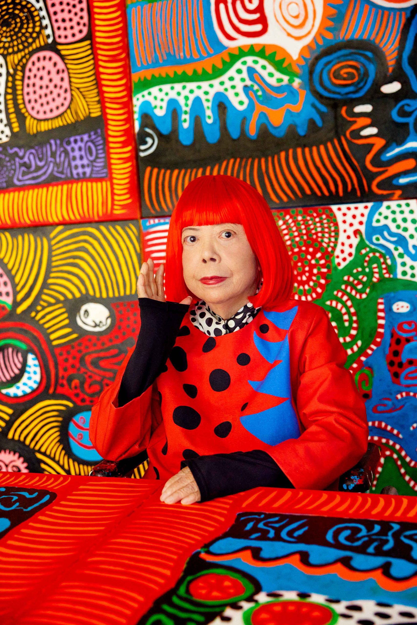 Portrait of Yayoi Kusama. Photo by Yusuke Miyazaki. © YAYOI KUSAMA