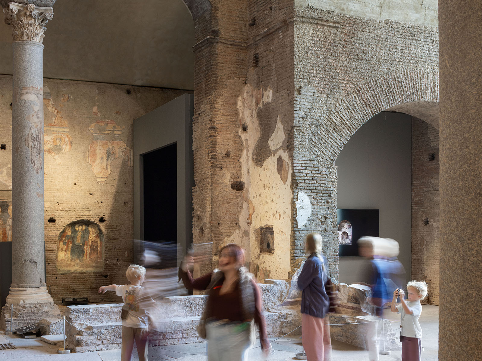 Bill Viola The Greeting installation by Alvisi Kirimoto at Santa Maria Antiqua