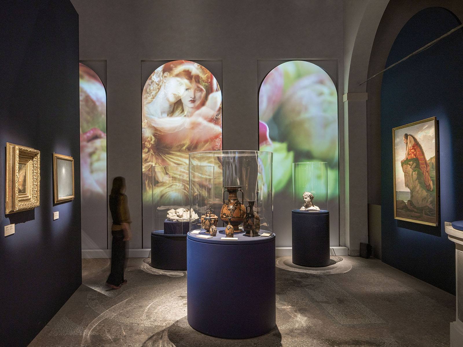 Sappho exhibition design by Alvisi Kirimoto at the Farnese Aviaries