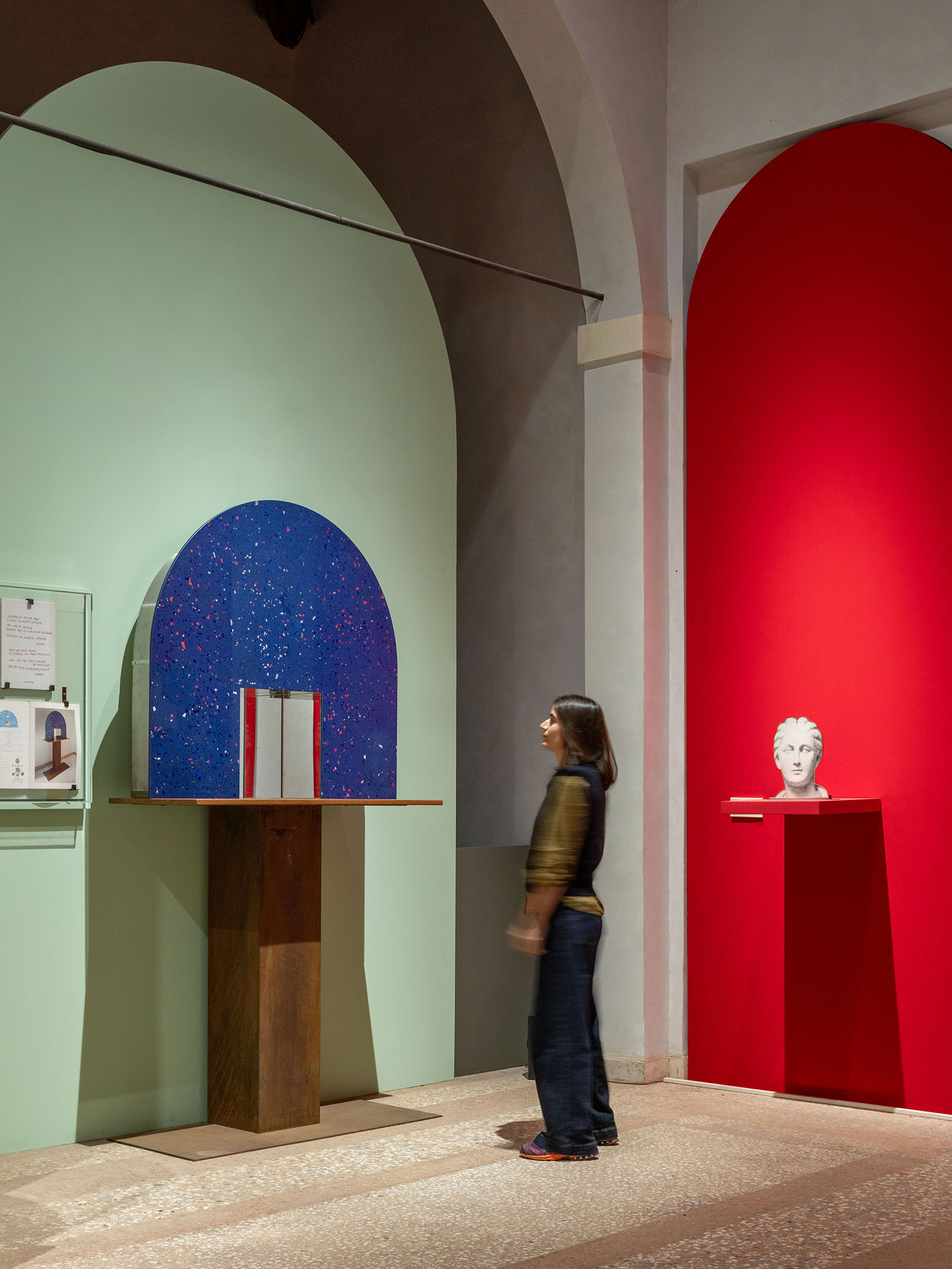 Sappho exhibition design by Alvisi Kirimoto at the Farnese Aviaries