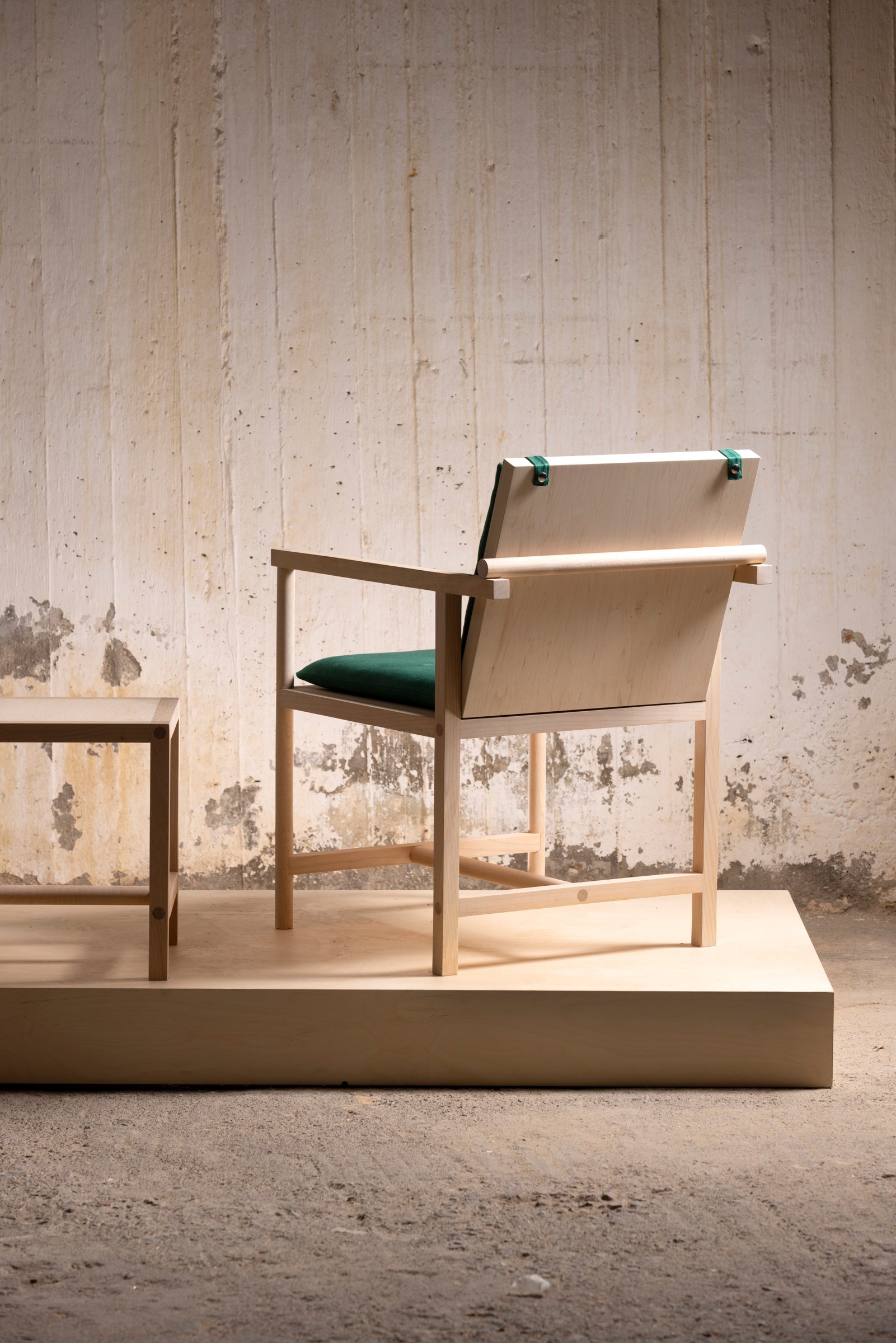 Rear view of the Parrot Chair