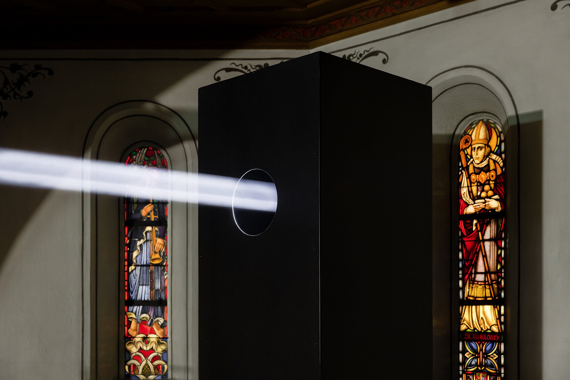 Liminal Journey light source and stained-glass windows