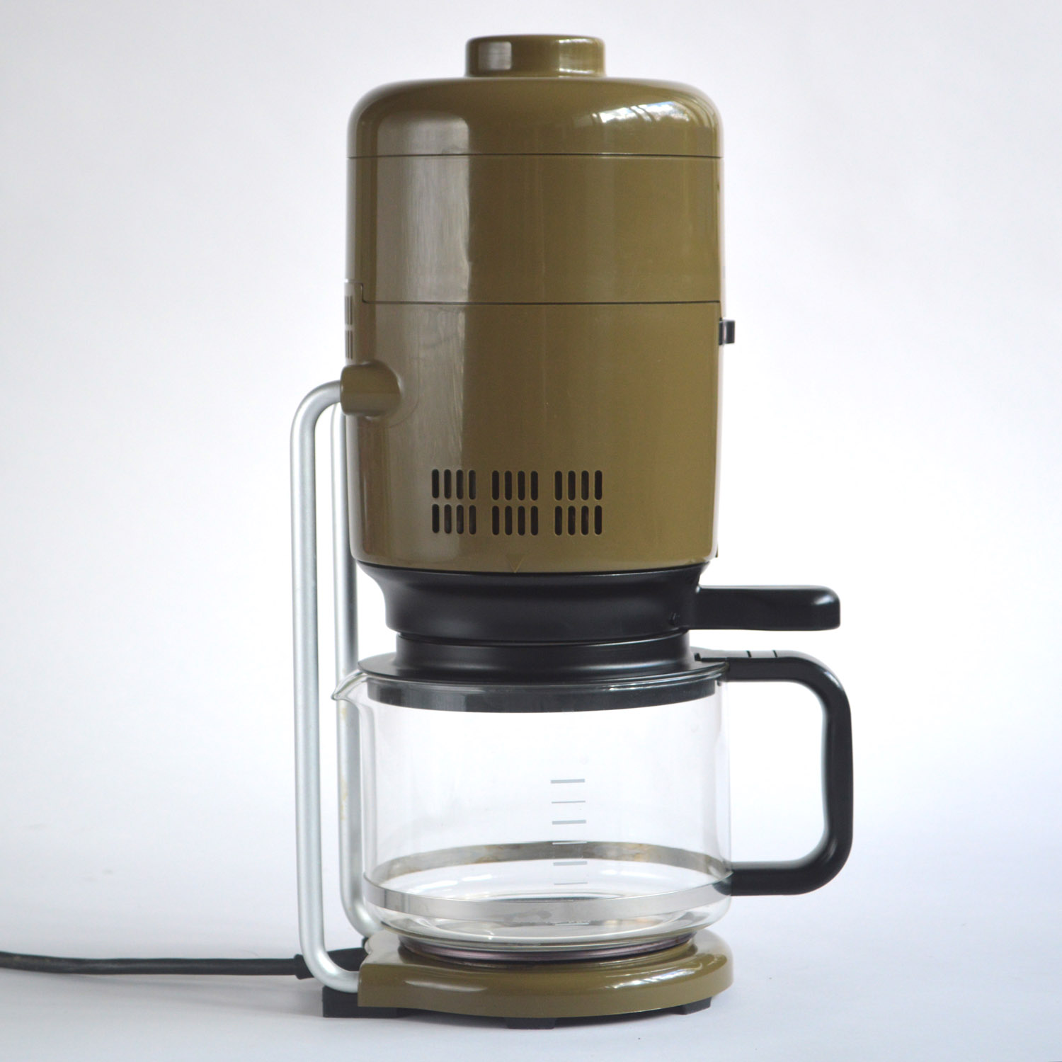 Olive green Braun KF 20 coffee maker