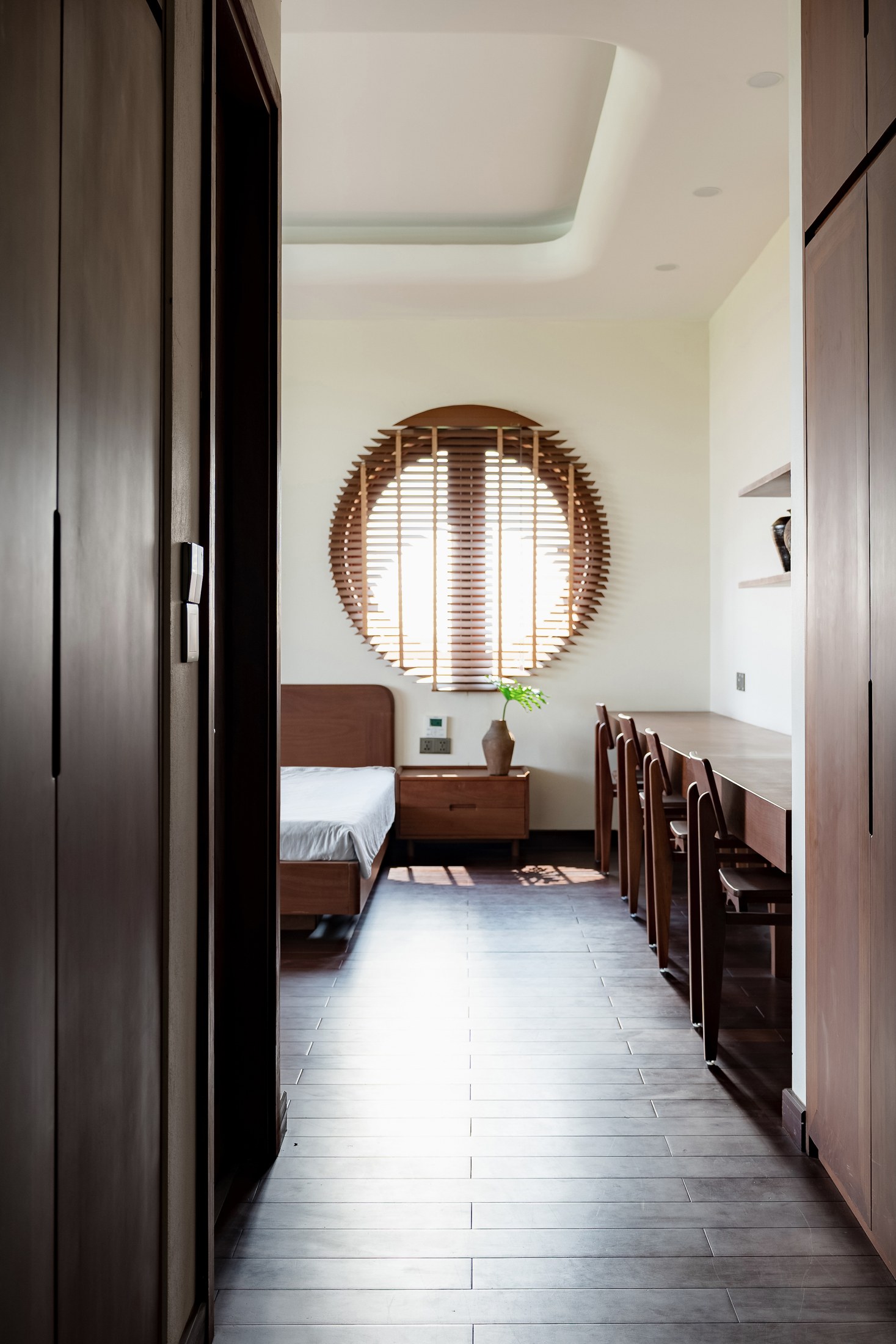 Interior and timber detailing at Hong Tien Garden Villa by COTAM Studio
