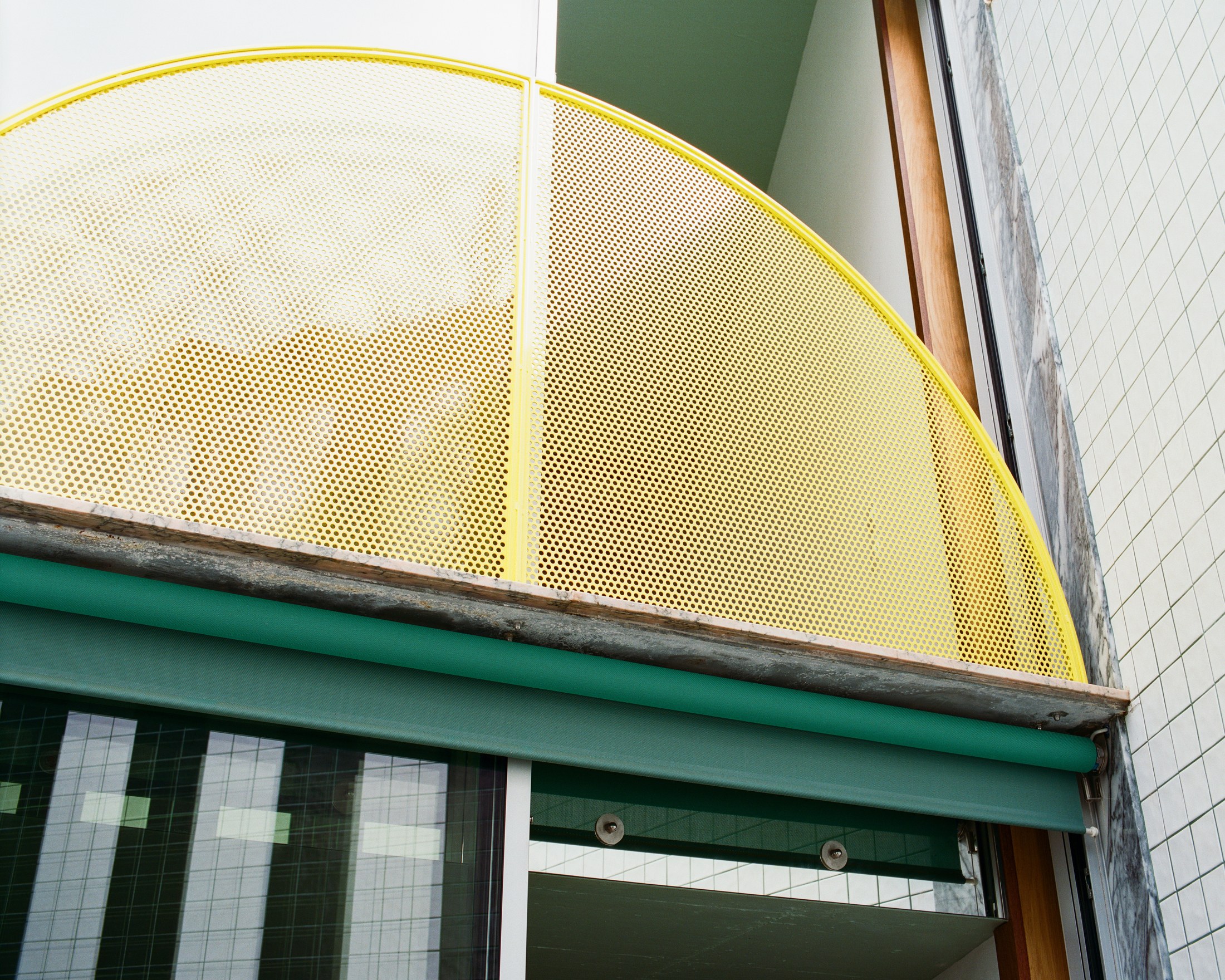 back facade detail at House around a column by fala