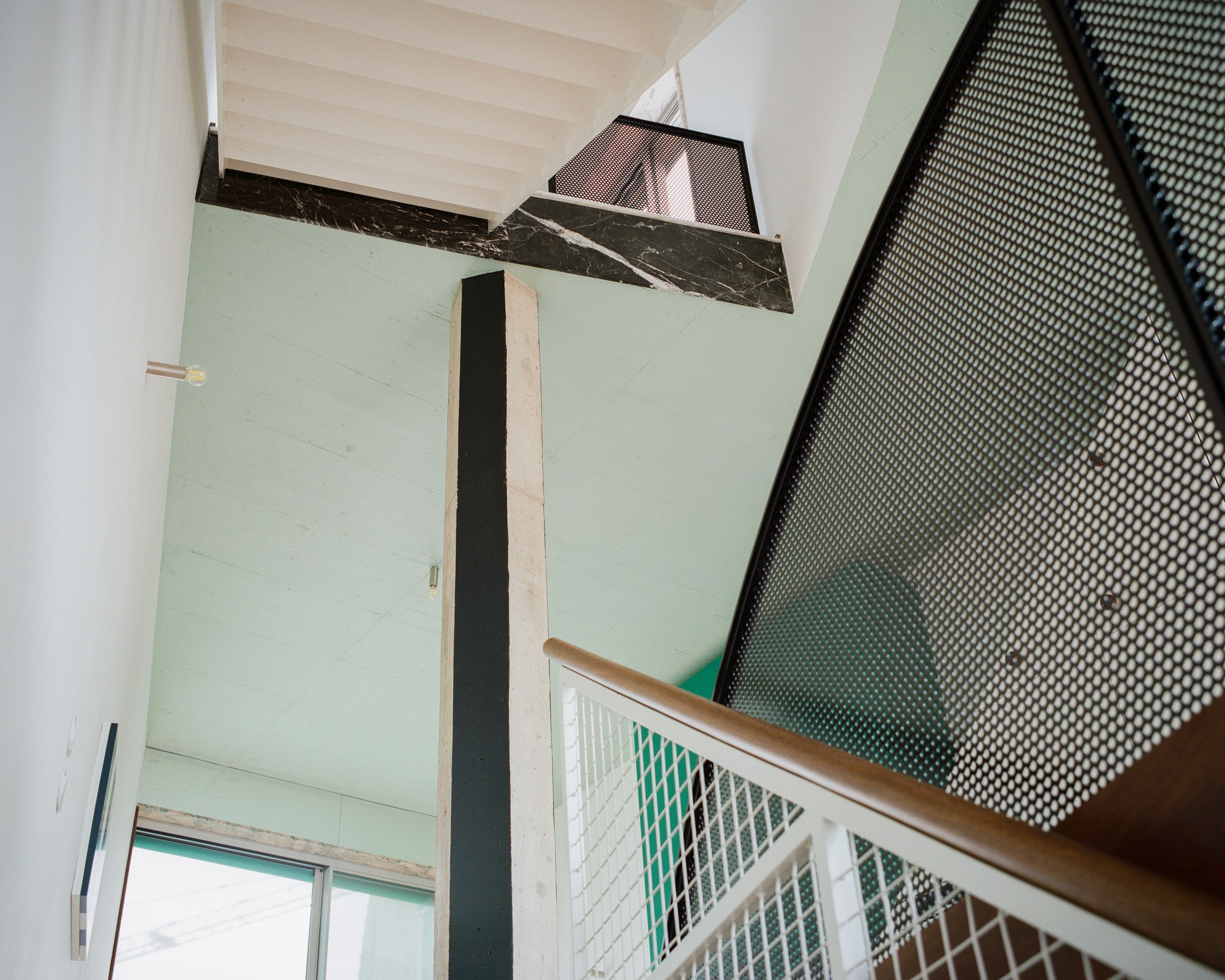 staircase at House around a column by fala