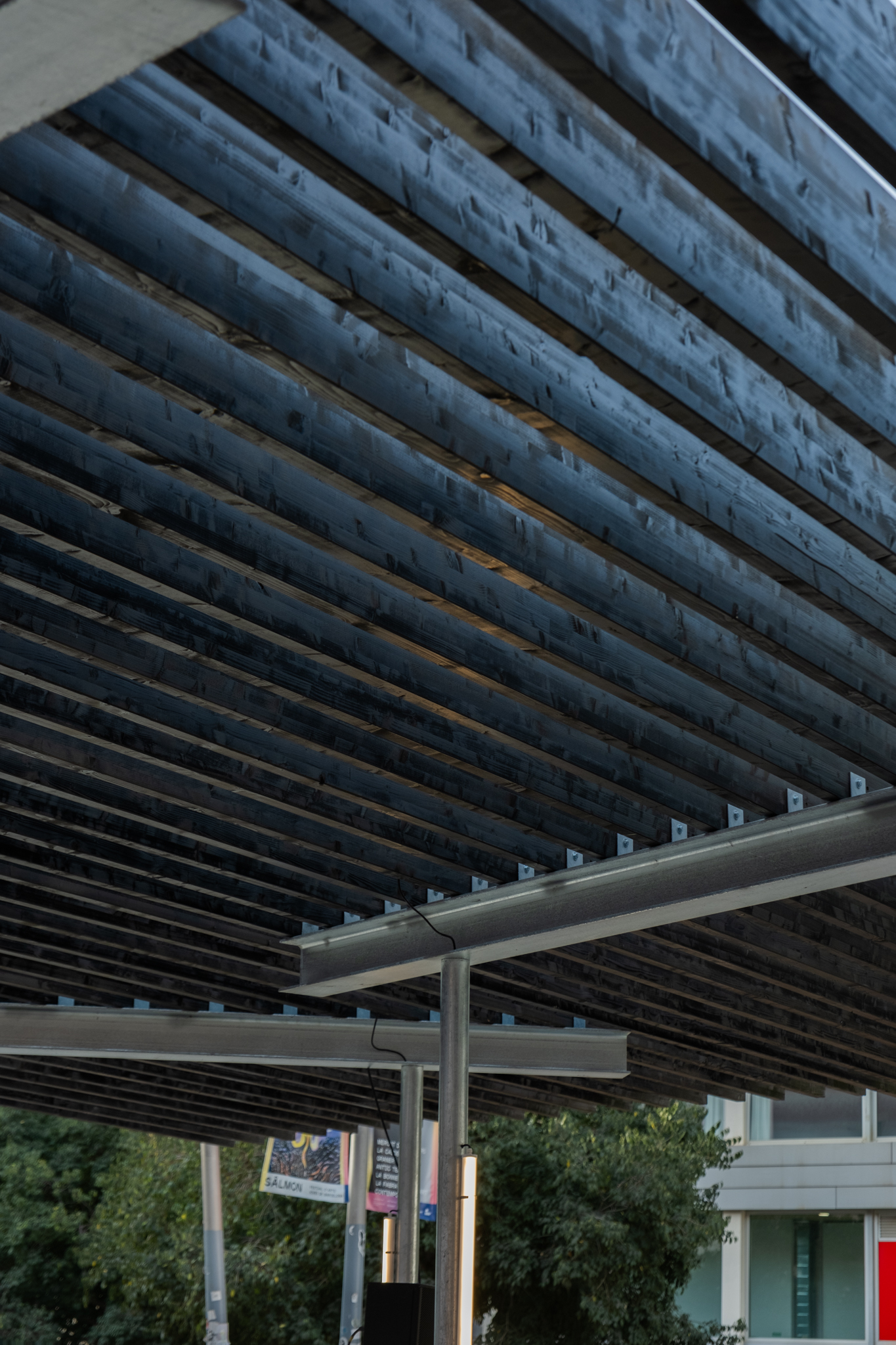 Una sombra improbable pavilion in Barcelona, photograph by José Guilherme Marques