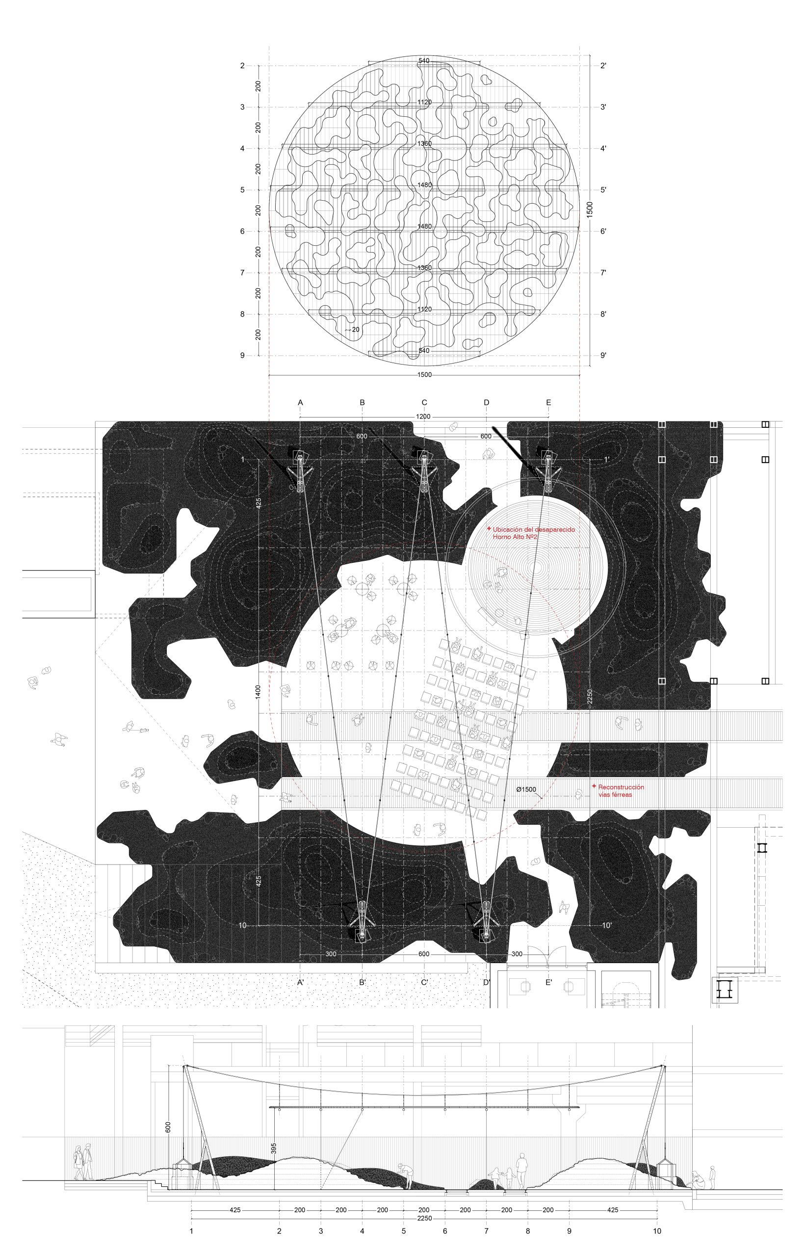 FERRUM architectural proposal, plan drawing