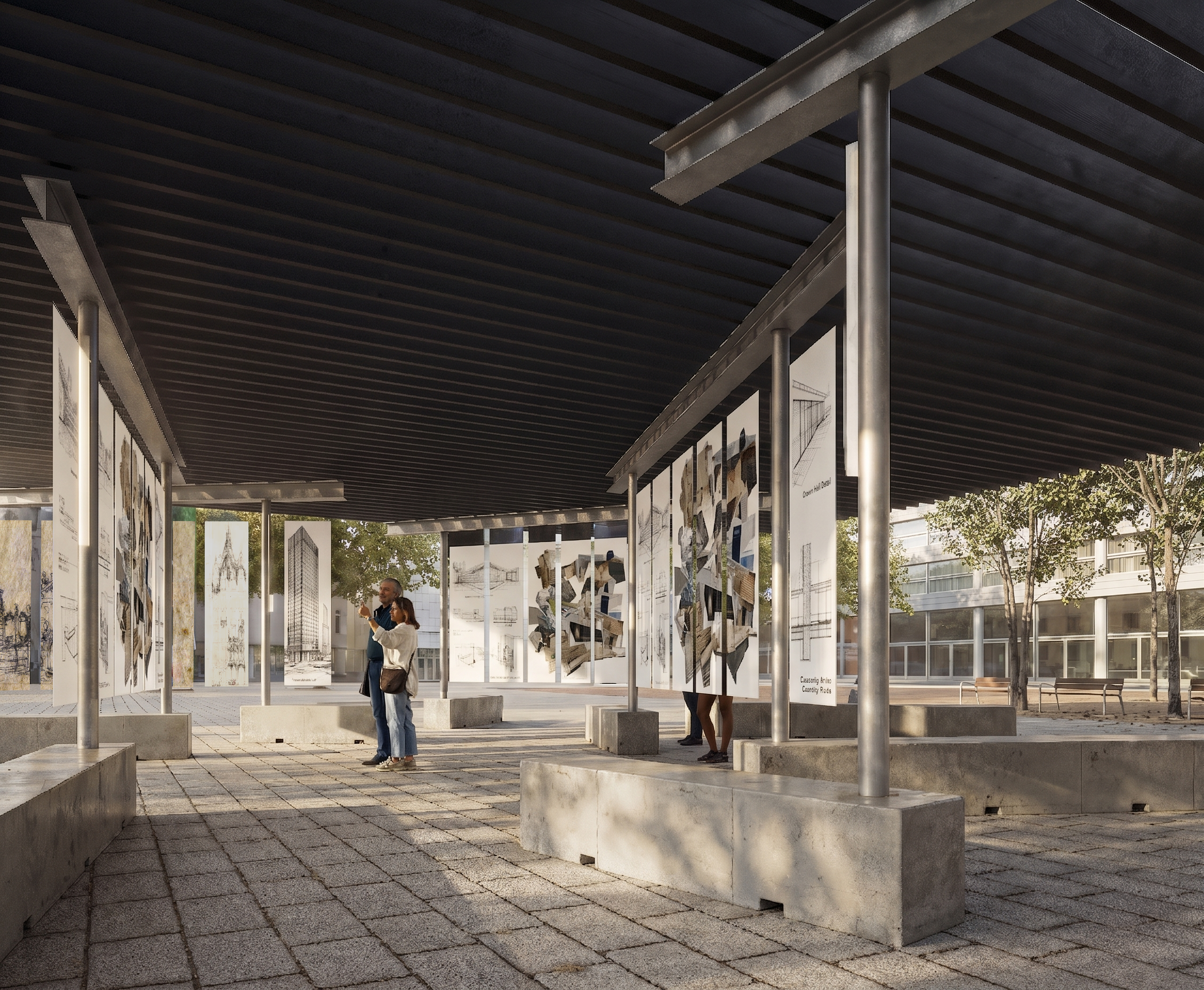 Una sombra improbable architectural proposal, design visualisation