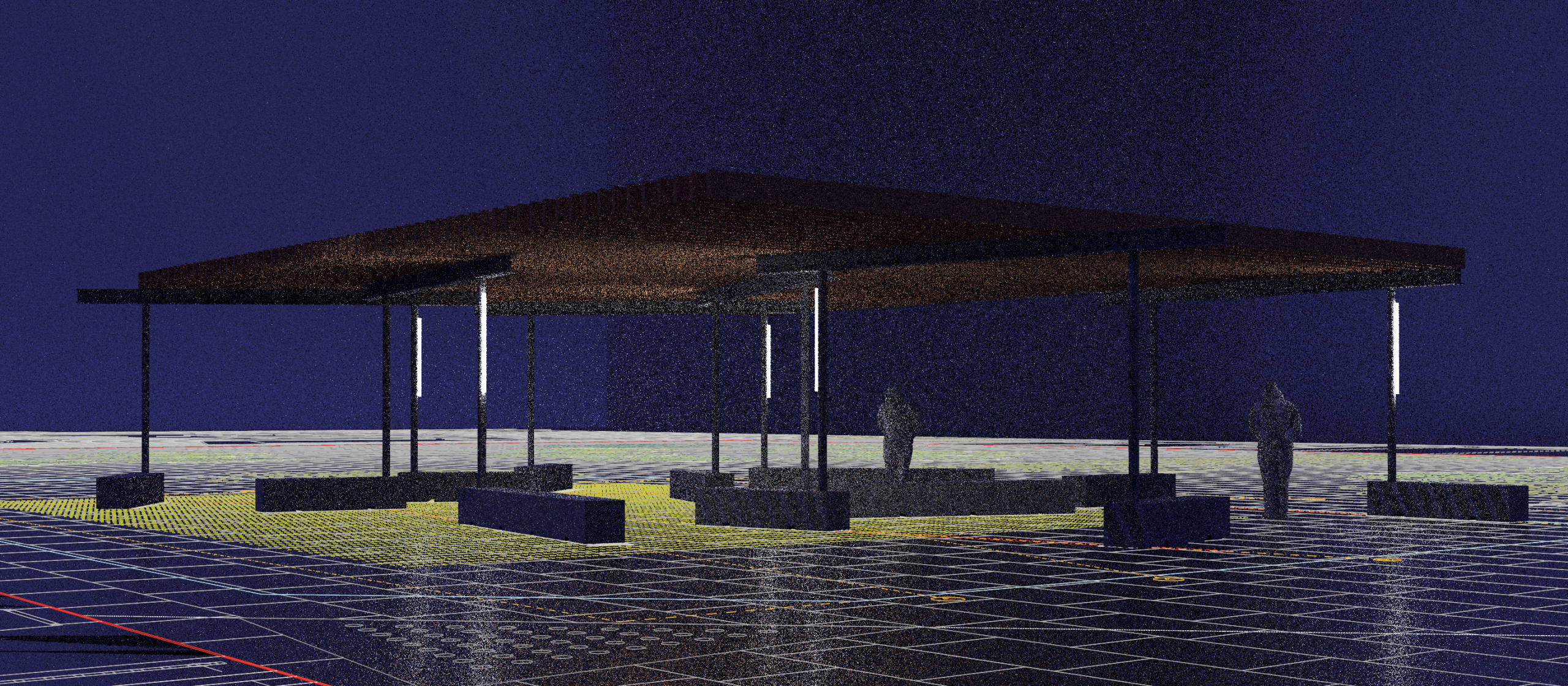 Una sombra improbable architectural proposal, design visualisation