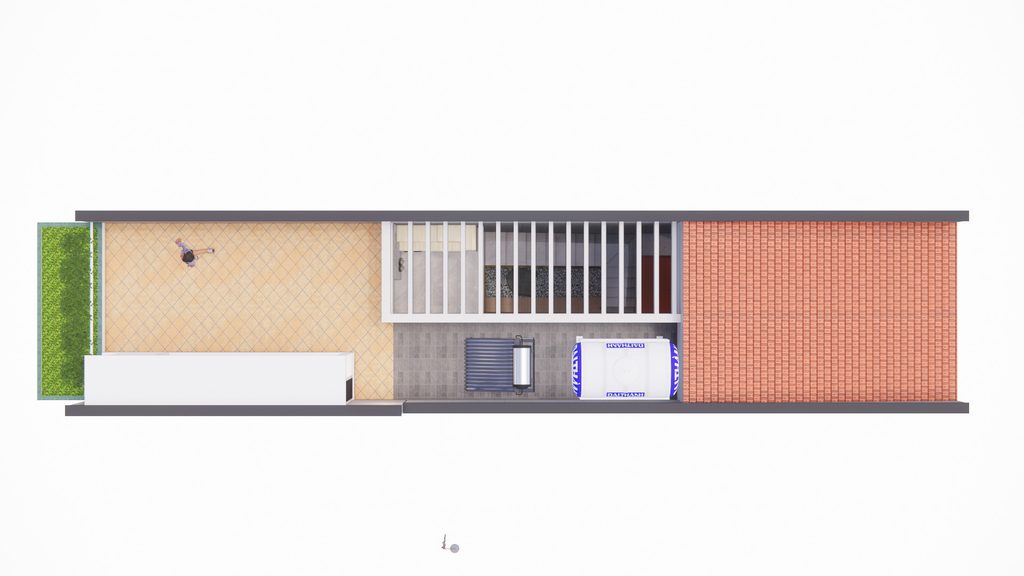 Roof level plan drawing