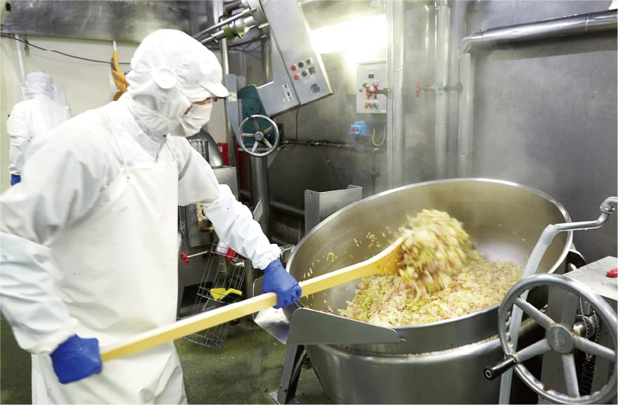自社工場での徹底した温度管理
