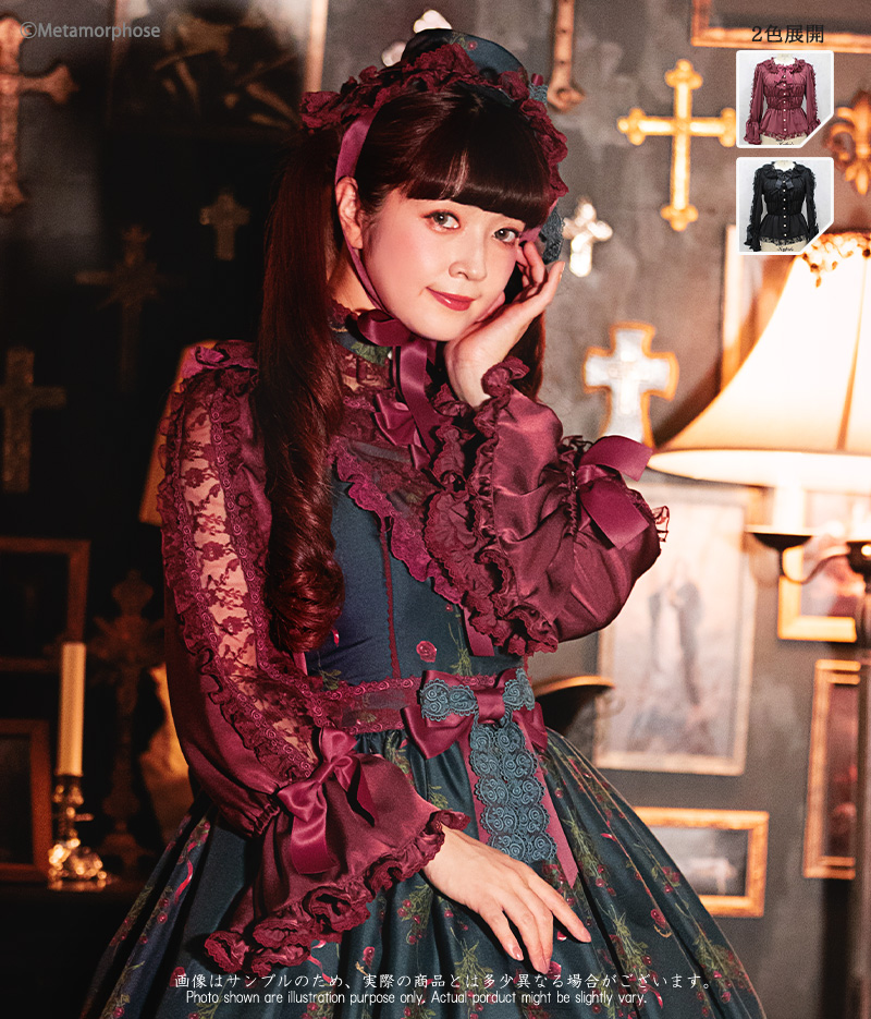 ☆New Arrival☆ The Flocked Shantung Corset Style Dress Series has arrived, metamorphose temps de fille - gothic & lolita fashion in Japan - メタモルフォーゼ公式  - News