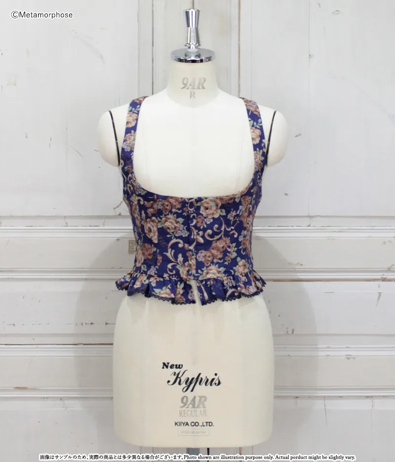 ゴブラン風くまちゃんフロントあきコルセット