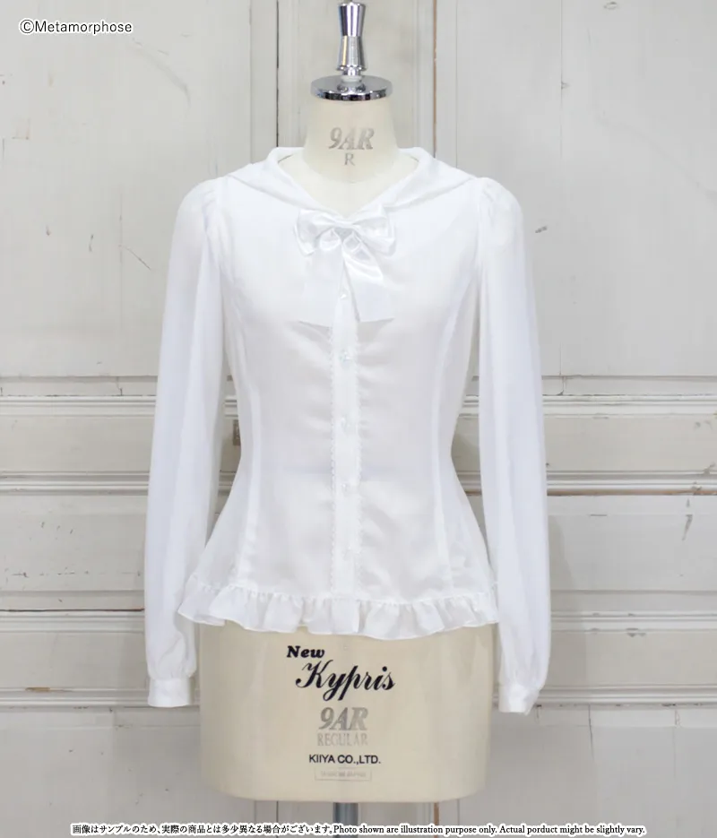 【Plus size】长袖连帽衬衫