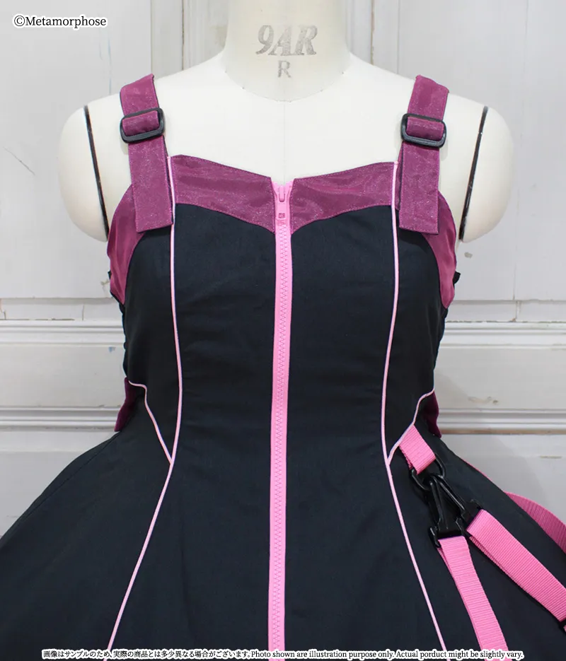 Plus Size] Front Zip Flared JSK | Metamorphose temps de fille