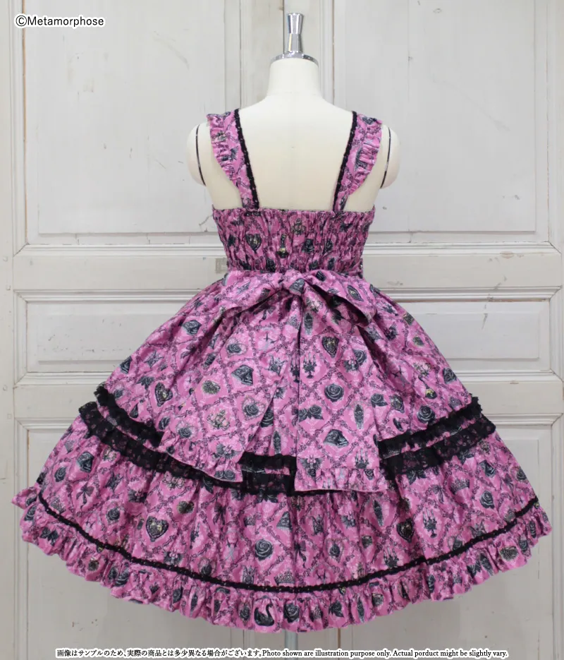 Plus Size] Queen of Darkness and Thorns Fill Lace JSK