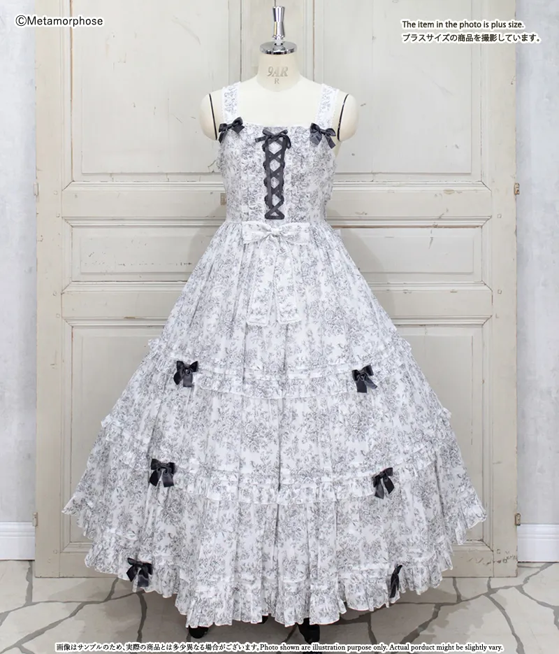 Toile de Jouy Bouquet 長版JSK