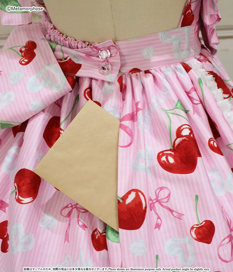 Plus Size] Whipped Cherry Apron Style Heart Skirt | Metamorphose