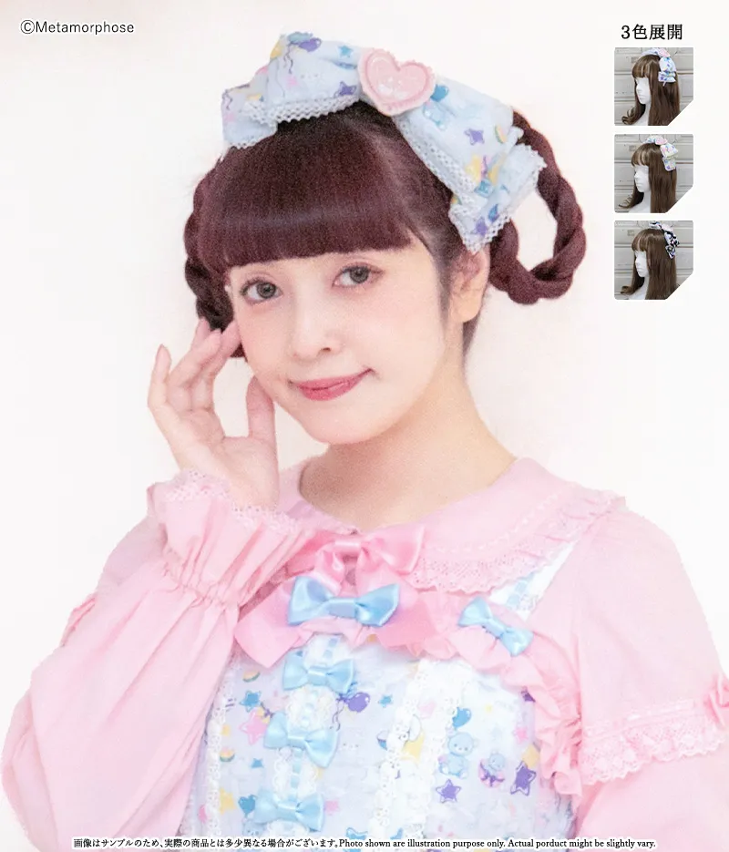 怦怦心跳☆Capsule Toy 爱心布章蝴蝶结发箍