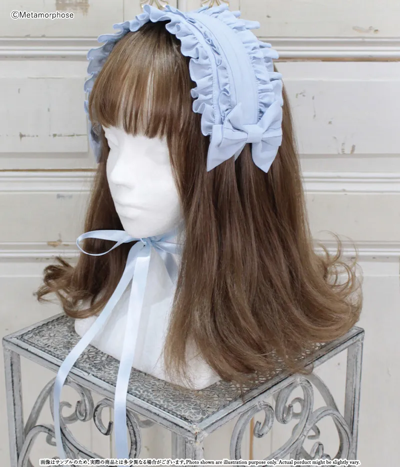 ピンタックフリルヘッドドレス