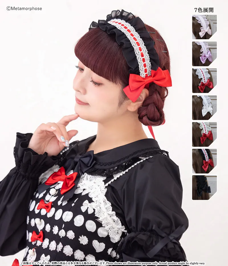 シフォンふわふわヘッドドレス