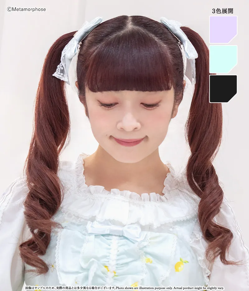 【予約】チャーム付きレースリボンクリップ（2個１SET）