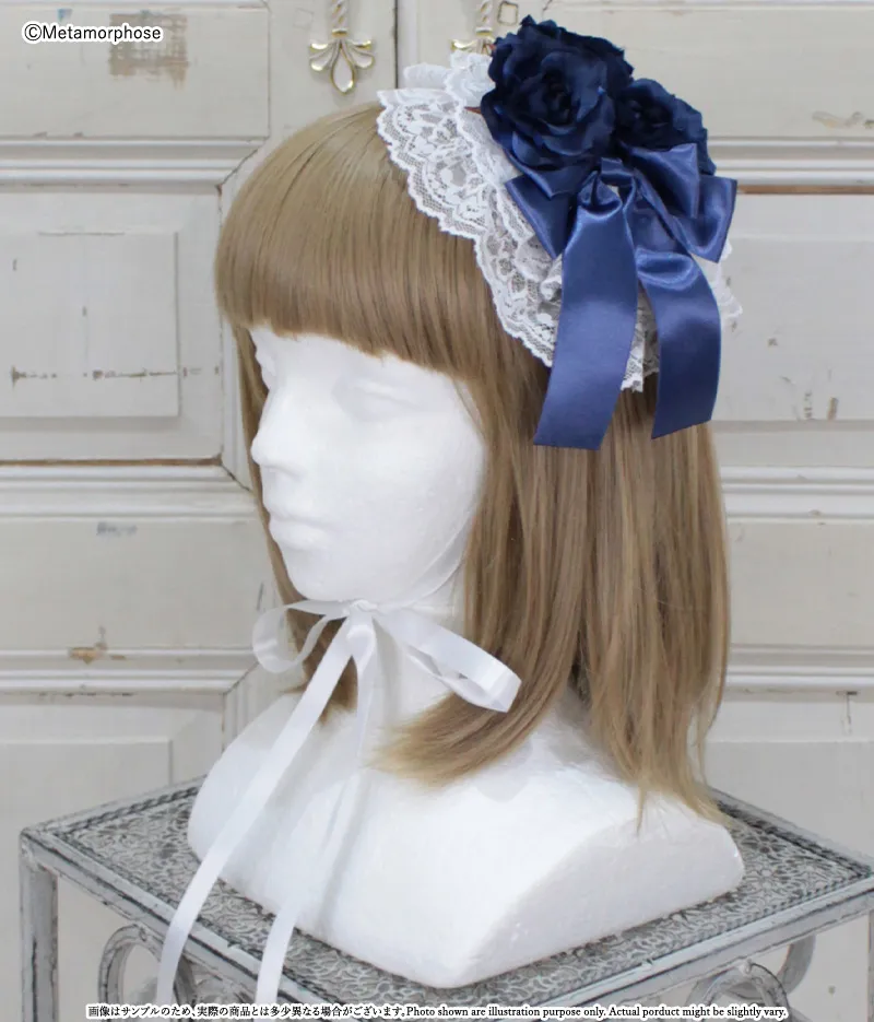 morphose Roseレースフリルヘッドドレス 予約】Roseレースフリル円形ヘッドドレス | metamorphose temps de