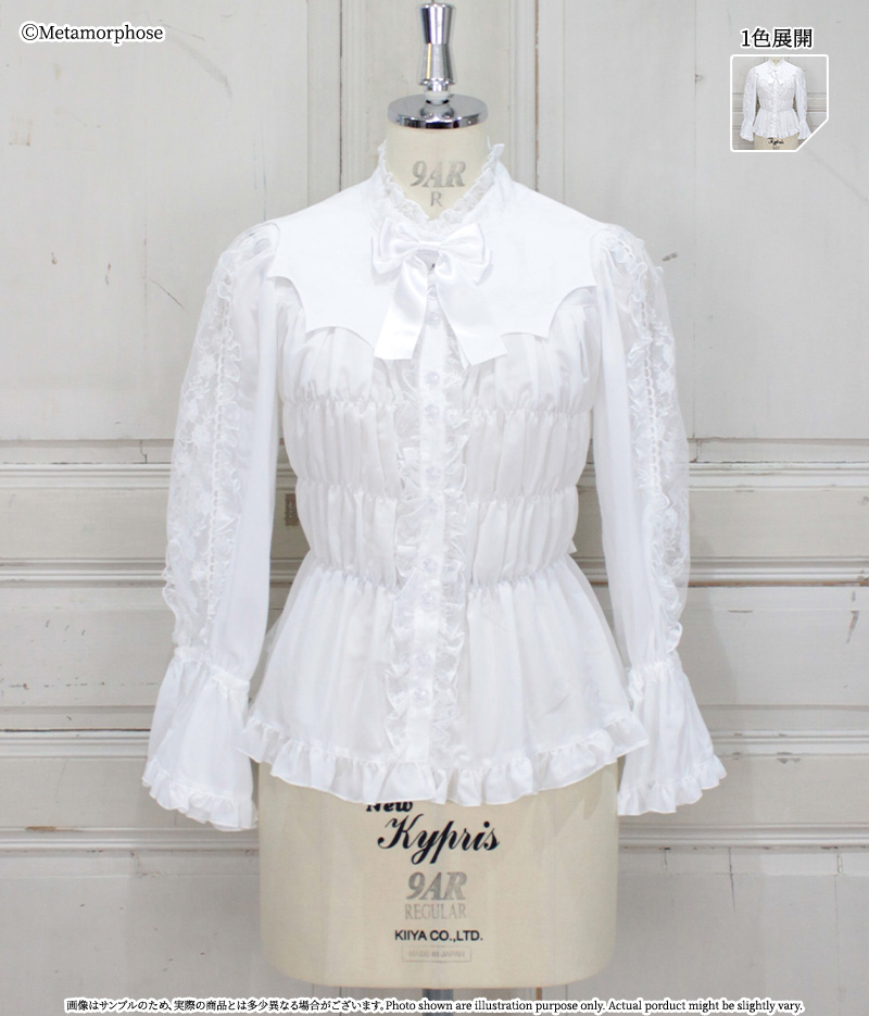 202609ShirringBLwithbatcollar