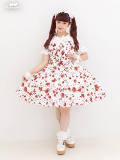 メタモルフォーゼ Lady Fruit半袖ワンピース ピンク系 通常サイズ 120510101909-01.jpg