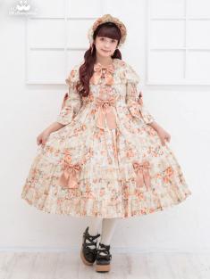 No.1034 ロザリーフリルレースジャンパースカート マリーゴールド(Marigold)