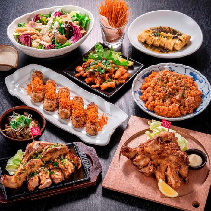 ミライザカ、清流若どりを満喫できる、自慢のコースメニューです！