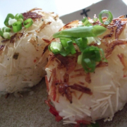 「ソーメンじゃこ、ソーメン干し海老焼きおにぎり」入賞は北海道虎杖浜産たらこ★あなたのおにぎり中身拝見コンテスト【北海道あじらく】の投稿画像