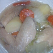 「ピカピカ光る手羽先スープ！」ミスパリ♪自慢キレイ料理コンテスト！トライアルセットお家でエステモニター募集！の投稿画像