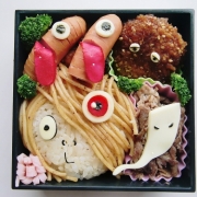 「ぱぱ今日も仕事頑張ってね☆愛情たっぷり弁当☆」総額5万円以上！お好きなサプリ１年分が選べるお弁当画像 投票コンテストの投稿画像