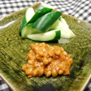 「きゅうりとみそ納豆」★フォトコンテスト開催★あなたの好きな納豆の食べ方教えてっ！の投稿画像