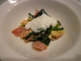 温野菜とベーコンサラダ