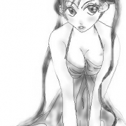 「モノクロ女の子♪」あなたが描いた 「お気に入りのイラスト画像」 投票コンテスト開催中！の投稿画像