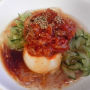 「ところてんキムチ冷ややっこ★」第1回オリジナルところてんレシピ大募集！ダイエット食品【高千穂ところてん】の投稿画像