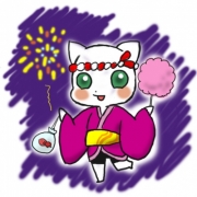「祭りねこ」夏休みと言えば・・・ 「夏を感じるイラスト画像」 投稿コンテスト開催中！の投稿画像