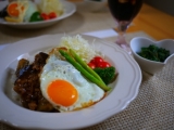 マーボーナス目玉焼きワンプレート♪